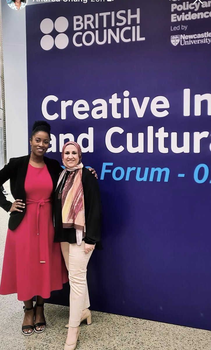 ShaimaaElbana's tweet photo. Once @BritishCouncil always British Council family .. from #In18 in UK to 2023 in Cairo @hebaelzein @dempsterchung @gregorynash_ 🇪🇬🇬🇧 https://t.co/XD1Zls6lhR