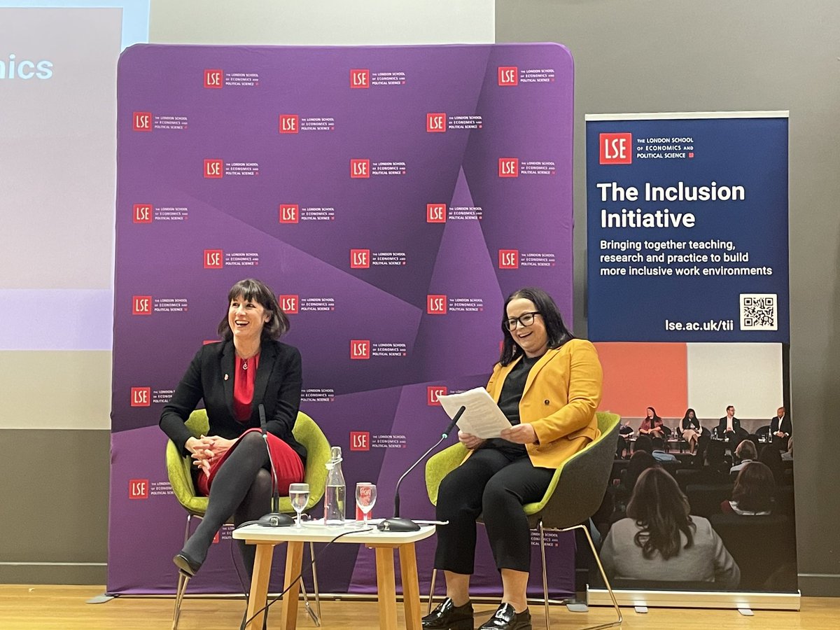 LSEpublicevents's tweet photo. This evening, LSE alumna @RachelReevesMP, the Shadow Chancellor of the Exchequer returns to her alma mater to discuss her book, The Women Who Made Modern Economics with @profgracelordan.
@lse_tii #LSETII
 
Watch the event live: https://t.co/i4zasVqJUU https://t.co/1Y7ivM2jeu