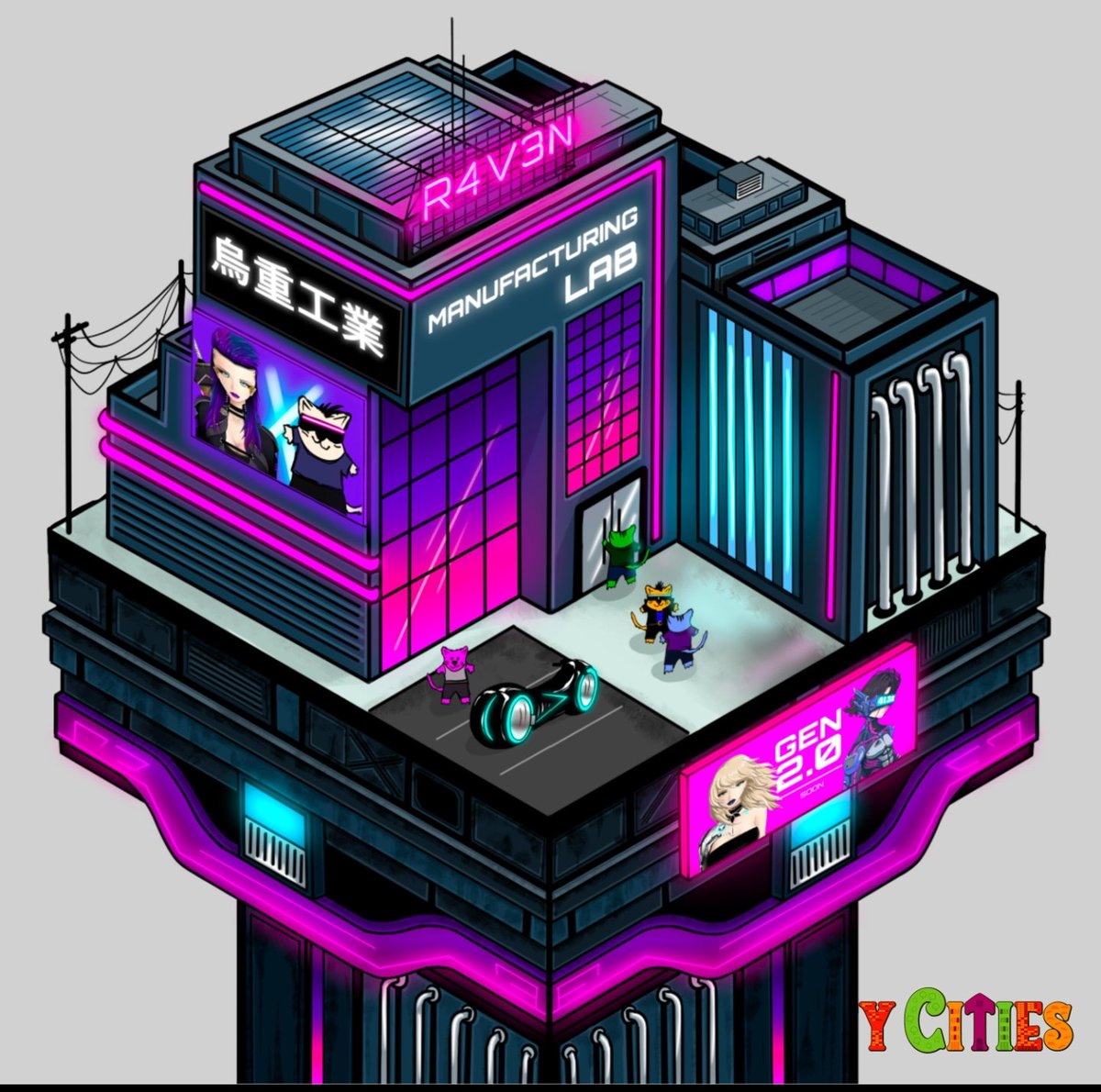 12cryptocom's tweet photo. #ShittyMonday, what a beautiful place to hang out with @ShittyKitties_ #NFTs https://t.co/K68wbfIuXl