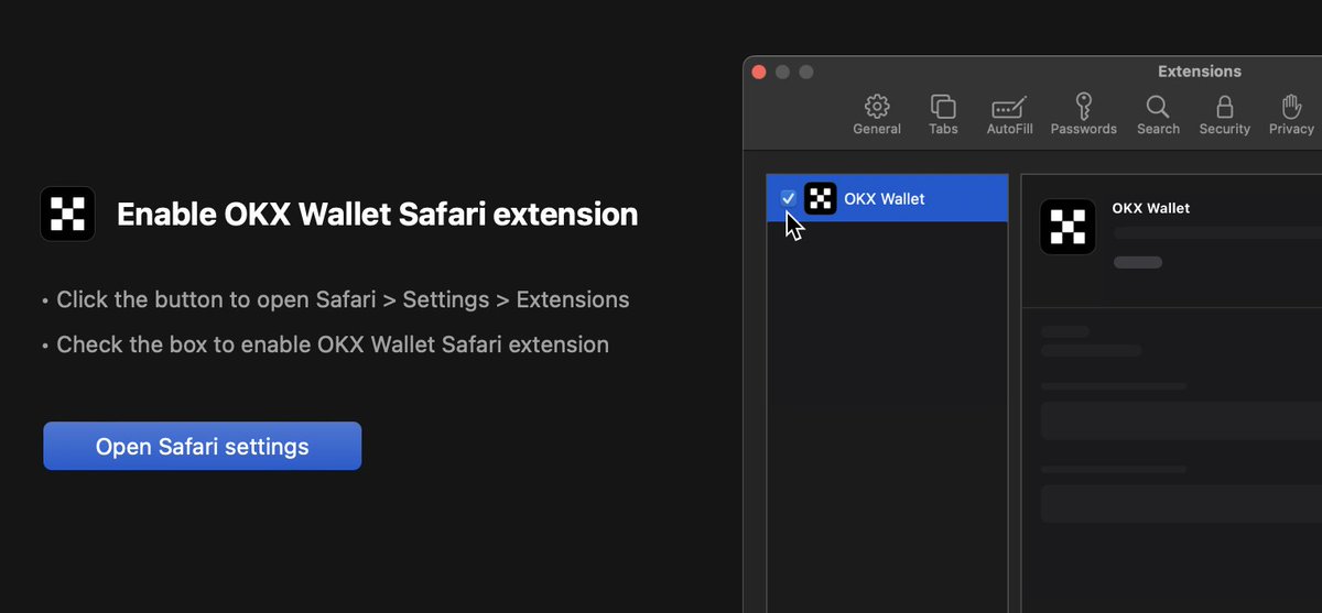 We just added our #OKXWallet web extension to #Safari for those who use Safari more frequently

 apple.co/3QEYxjb
