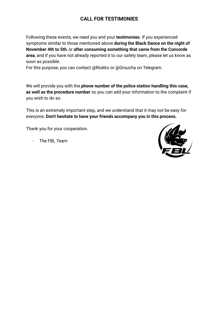 FBlacklight's tweet photo. ⚠️An important PSA from the FBL Team regarding the events.

Stay safe everyone, thank you again for your trust ❤️ https://t.co/jJLgllqRbe