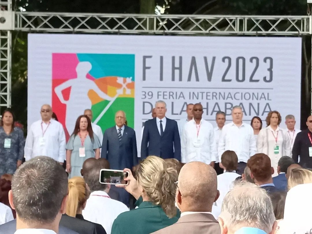 Inaugurada Oficialmente la 39 Edición de FIHAV 2023, #CUBA.
#LatirAvileño 
#Avilmat 
<a href="/PollFreddy/">Freddy Martinez Poll</a> 
<a href="/PaulinoPrezVie1/">Paulino Pérez Viera</a> 
<a href="/IzquierdoAlons1/">Livan Izquierdo Alonso</a> 
<a href="/DiazCanelB/">Miguel Díaz-Canel Bermúdez</a> 
<a href="/Albertoscid/">Alberto Suárez Cid</a> 
<a href="/ClaroAvilmat/">Claro Claro</a> 
<a href="/NestorR17834447/">Nestor Rivera Rodríguez</a> 
<a href="/RichardGarcaRo2/">Richard García Rondón</a> 
<a href="/AlexandAvilmat/">Alexander Llanes Avilmat</a> 
<a href="/heisy_linares/">Heisy linares Rodríguez</a> 
<a href="/ClaudiaAvilmat/">CLAUDIA Villalobos</a> 
<a href="/Anita_Avilmat/">Ana Arias Barrera</a>