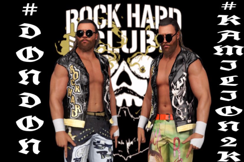 THE 🧃 IS LOOSE!! 

ANYONE ELSE (ROCK HARD) RN?! Bc the wait is over Juice Robinson’s #BCGOLD attires are now available on #WWE2K23‼️ 

🏷️  - #JuiceRobinson , #BCGOLD & #DonDon 

Enjoy! 🔫💥

Also in collaboration with @Kamillion2k , Download all his trunk attires from Kam 👊🏾!