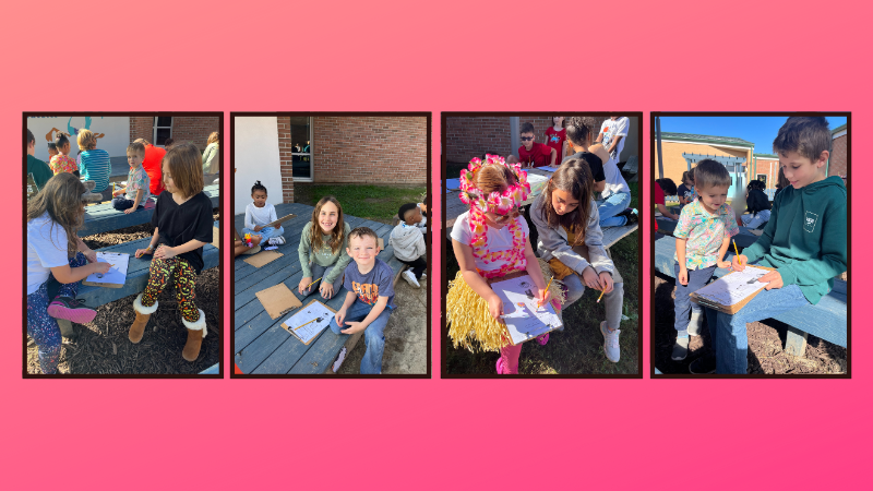 NorgeElementary's tweet photo. Fourth grade students in Ms. Wohler's class and first grade students in Mrs. Piggott's class get to know each other and complete an activity about respect together. #WeAreWJCC #norgeroadrunners https://t.co/clEZGmm4Rb