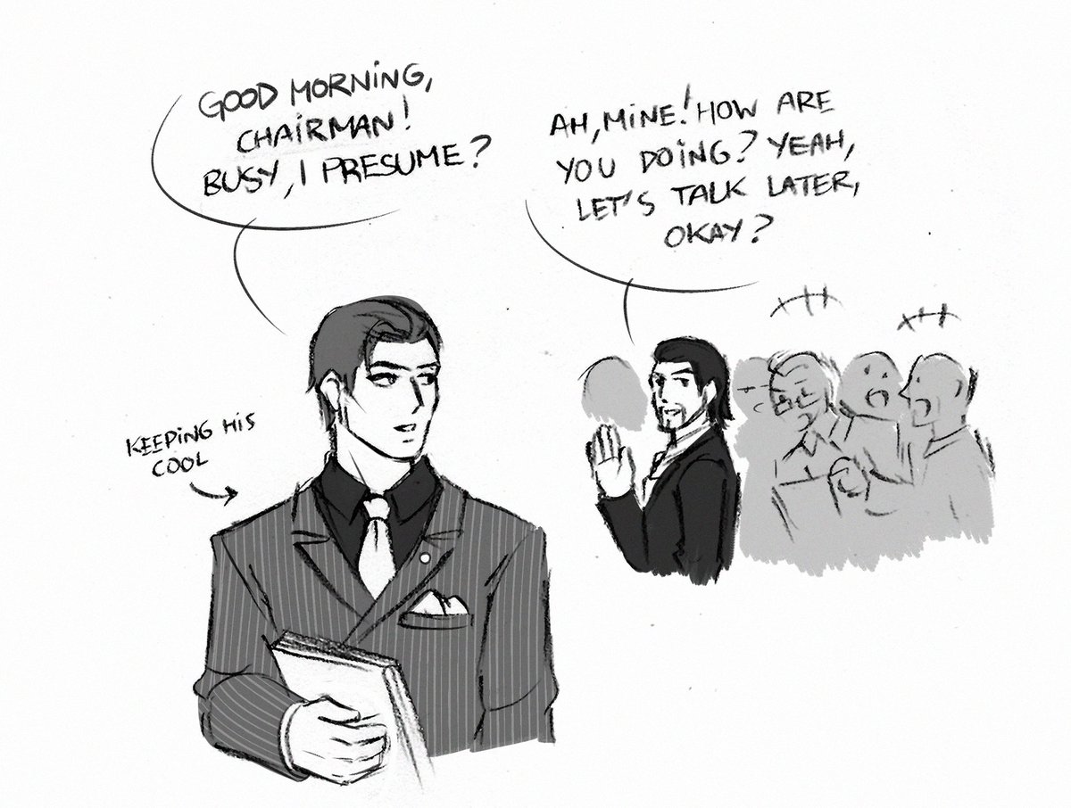 GazKamurocho's tweet photo. A follower on Tumblr request some Minedai art from me so I made a little comic ❤ I love those two!

#yakuza #龍が如く #峯大 #minedai #峯義孝 #堂島大吾 #RGG #likeadragon #comic https://t.co/kBFTALzKlu