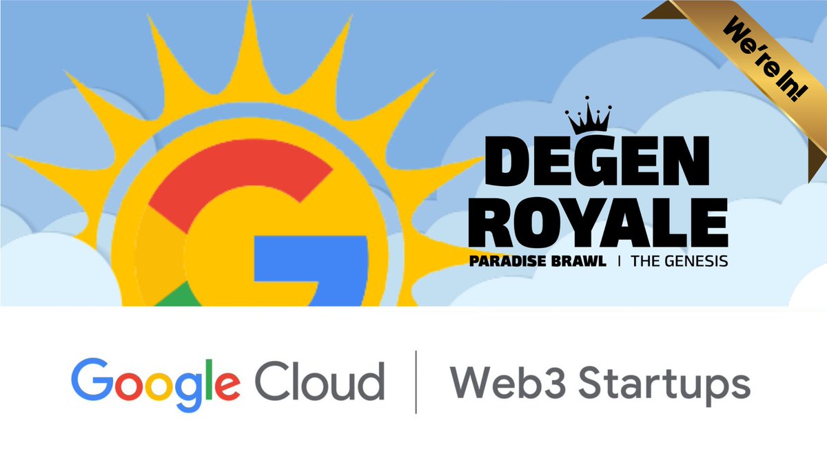 Woohoo, we're in!! 🥳 <a href="/Degen_Royale/">Degen Royale 💥🔫</a> has been  selected for Google Cloud Web3 Startups Program, for our signature line of games + gaming infrastructure. Yes, we've got tech 😉 Buildors powerrrr 🆙🔥💪