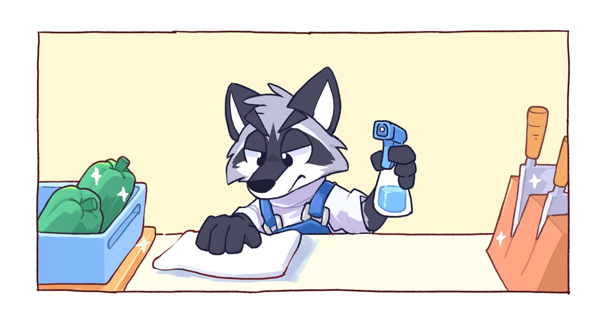 NormeyGames's tweet photo. 🍽🧼🫲🦝 https://t.co/8RTsMRN5YY