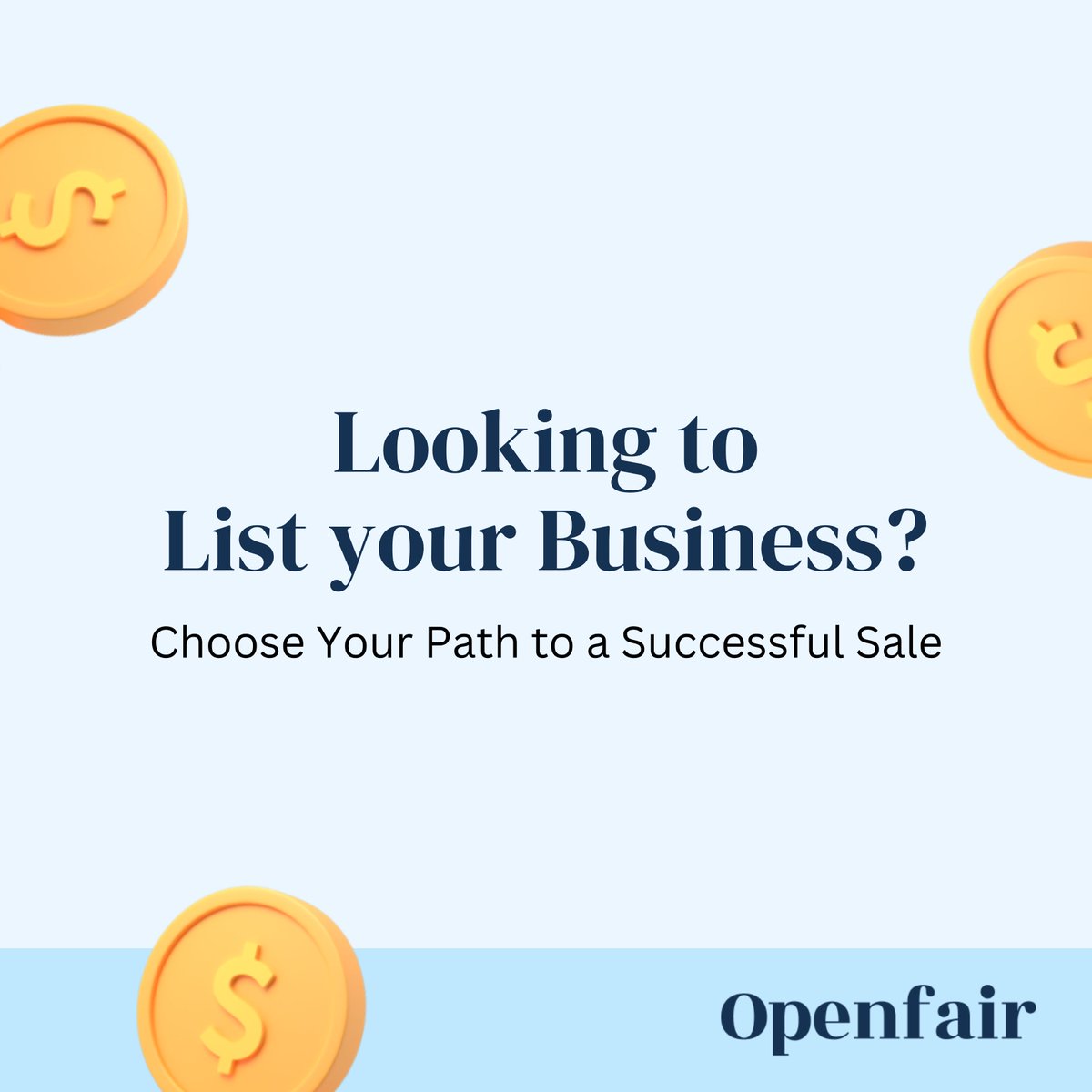 OpenfairCO's tweet photo. Ready to pass the torch? ๐ฅ๐ข At Openfair, we pave the way for a seamless transition. List with us and connect with serious buyers eager to continue your legacy. ๐ #Sell #BusinessSale #Openfair #Entrepreneurship #Business #win #invest https://t.co/74MwaXrAzW