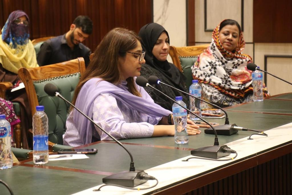 Respected Guest had interactive session with Faculty and students of the Faculty of Marine Sciences. Discussions centered around maritime affairs, marine sciences, and the blue economy in Pakistan. We are grateful for their insights and look forward to continued collaboration.
