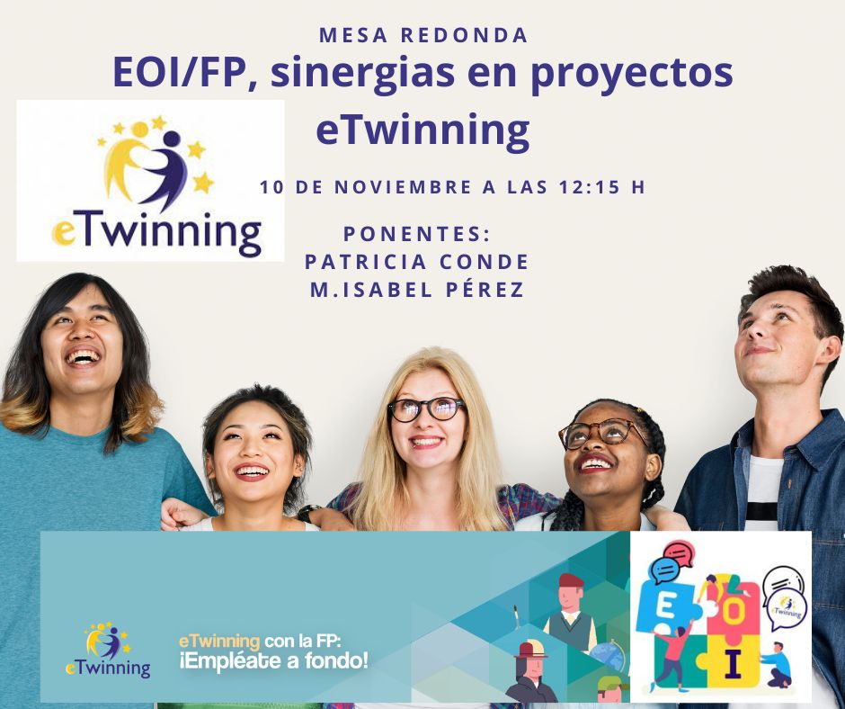 mvila236's tweet photo. 👉Docente de FP: ¿Quieres conocer experiencias y prácticas de referencia eTwinning en FP?🧐¿Sería posible crear proyectos con escuelas de otros países, FP y EOIs?🇪🇺 ¡Ven a la Mesa Redonda del viernes!👫🏻https://t.co/jVETWL1WGv @GPaltor54885 @maypg61 #PatriciaConde https://t.co/oGkZfnKogc