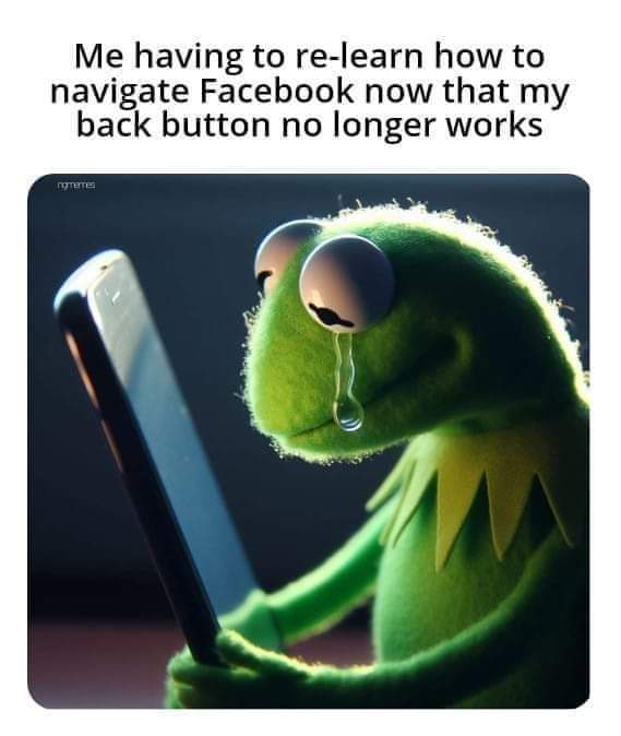 JordansMom769's tweet photo. Thought it was just my #Samsung phone lately.
You #iPhone users, y'all won't understand this meme since y'all don't have a back button anyway 😂😂😂🤣🤣🤣
#Facebook #backbutton #Android https://t.co/h24uz6KKqI