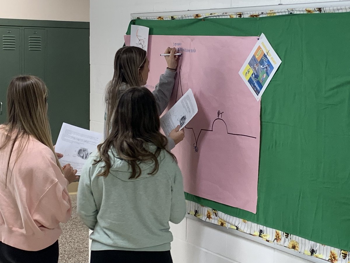 SteelePrincipal's tweet photo. I was lucky enough to be able to spend a period with @KimHaney13 &amp; her 12th grade @MlsWellness class!! Today her students were studying various aspects of the Cardiovascular System!!  
#EngagingLesson
#MEDTECH https://t.co/M5PaiAj0nO