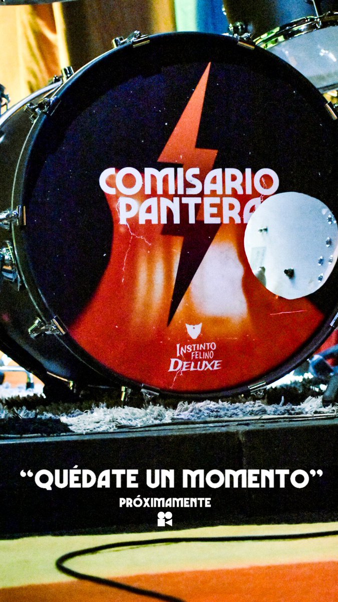 comisaurio's tweet photo. 𝗤𝘂é𝗱𝗮𝘁𝗲 𝘂𝗻 𝗺𝗼𝗺𝗲𝗻𝘁𝗼❤️‍🔥
⚡Disponible en plataformas digitales ⚡

🎬🎥 próximamente...

#ComisarioPantera #Comisaurio #InstintoFelino #Piojo #MarkinhozBrown #DarioVital #RogerDavila #InstintoFelinoDeluxe #InstintoFelinoTour #Quédateunmomento https://t.co/C105rKTvbF
