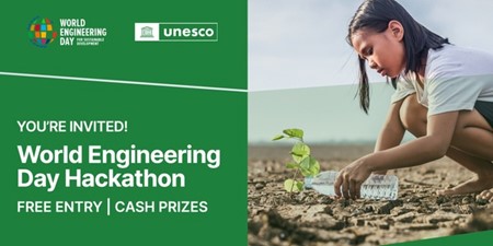 unescoROSA's tweet photo. World #Engineering Day Hackathon 2024: a global challenge for students

Prizes: The top three winning teams will receive prizes of 1,000 to 4,000€.

Registration Deadline: 12 November 2023 at 9 am (CET, Paris Time)

For more details: https://t.co/nm4zr2EQb8 https://t.co/6mdvynqpyJ