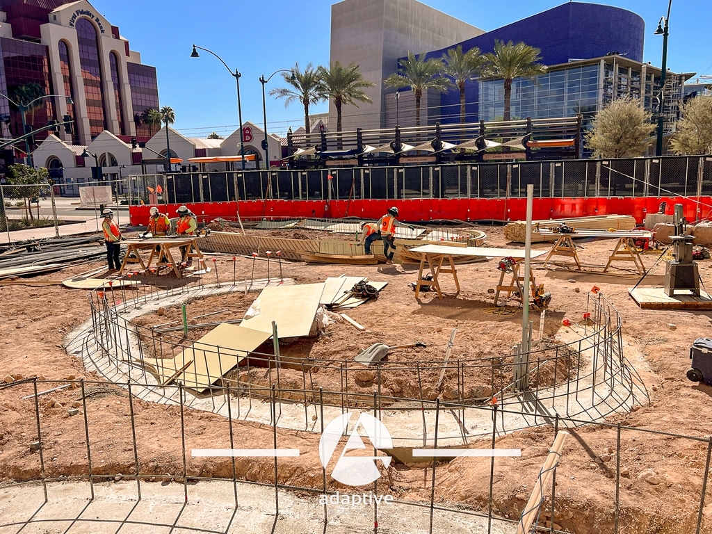 adaptivearch's tweet photo. 🌳 Our fantastic plaza park project, in collaboration with EPS Group, is truly blossoming. Just check out the impressive scale of those footings! 😍 #ParkDesign #UnderConstruction #adapativearchitectsinc https://t.co/OH7JdBIjJ4