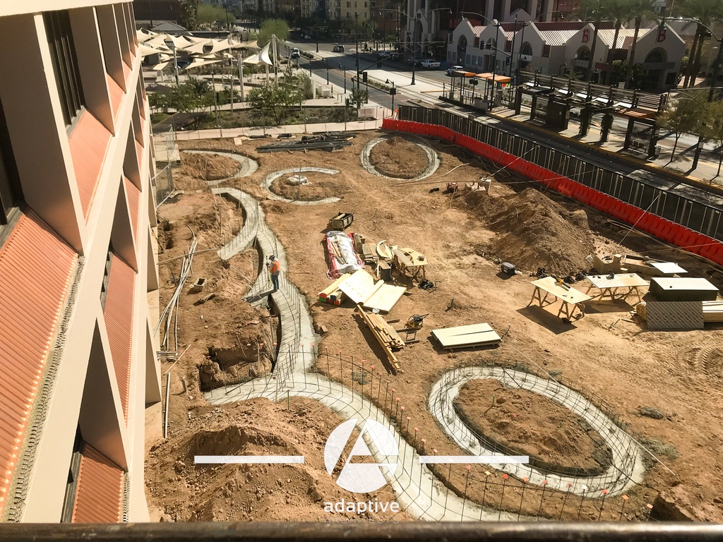 adaptivearch's tweet photo. 🌳 Our fantastic plaza park project, in collaboration with EPS Group, is truly blossoming. Just check out the impressive scale of those footings! 😍 #ParkDesign #UnderConstruction #adapativearchitectsinc https://t.co/OH7JdBIjJ4