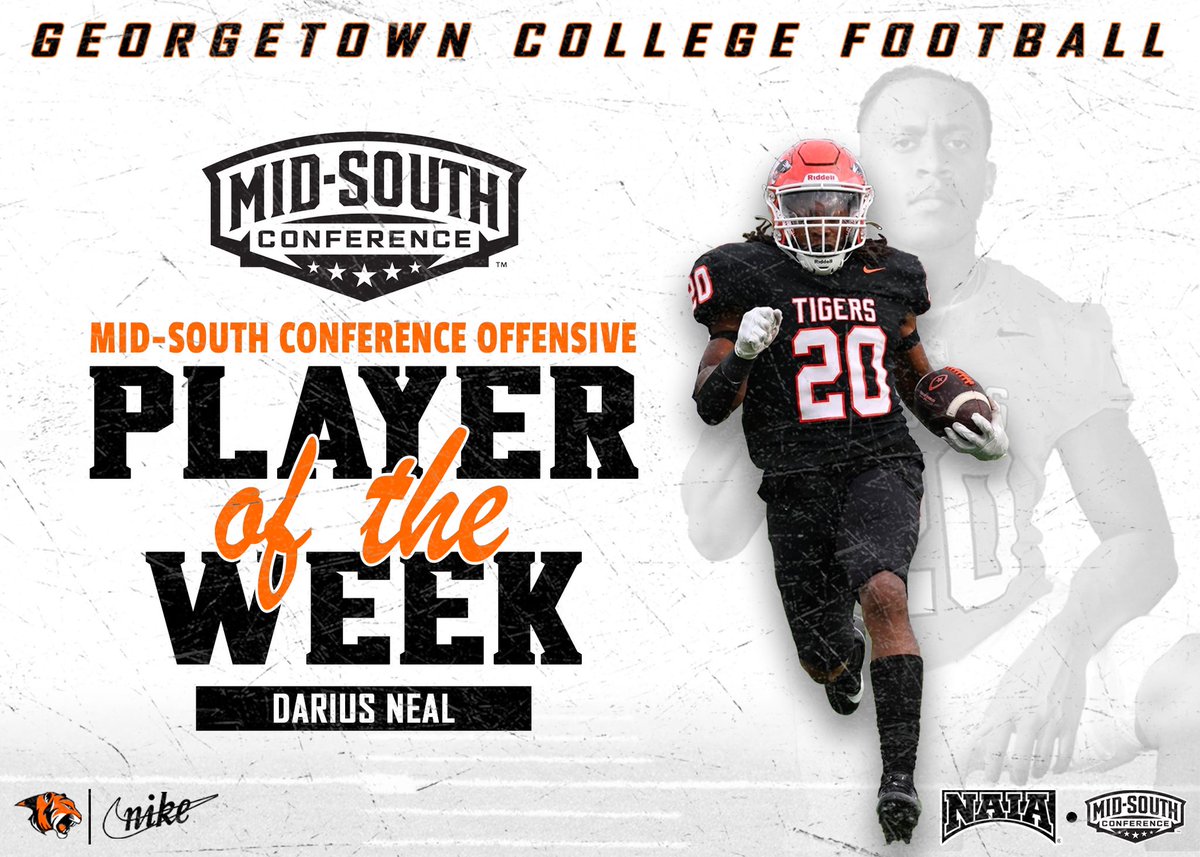 🏆MSC Offensive Player of the Week🏆
RB - Darius Neal

#TigerPride🐅 | #1and0