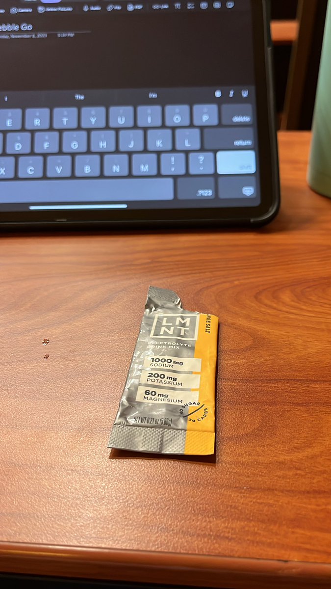 Missed opportunity- electrolyte replacement companies should be exhibiting at teacher conferences.  Free samples to teachers =customers for life <a href="/drinkLMNT/">LMNT</a>