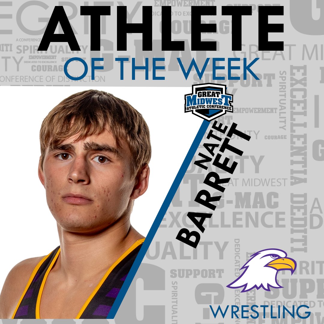 GreatMidwestAC's tweet photo. The first Great Midwest Wrestling Athlete of the Week honor of the season!

#BeGreat 

📰: https://t.co/NbmGoBNWgQ https://t.co/0nmojWluS6