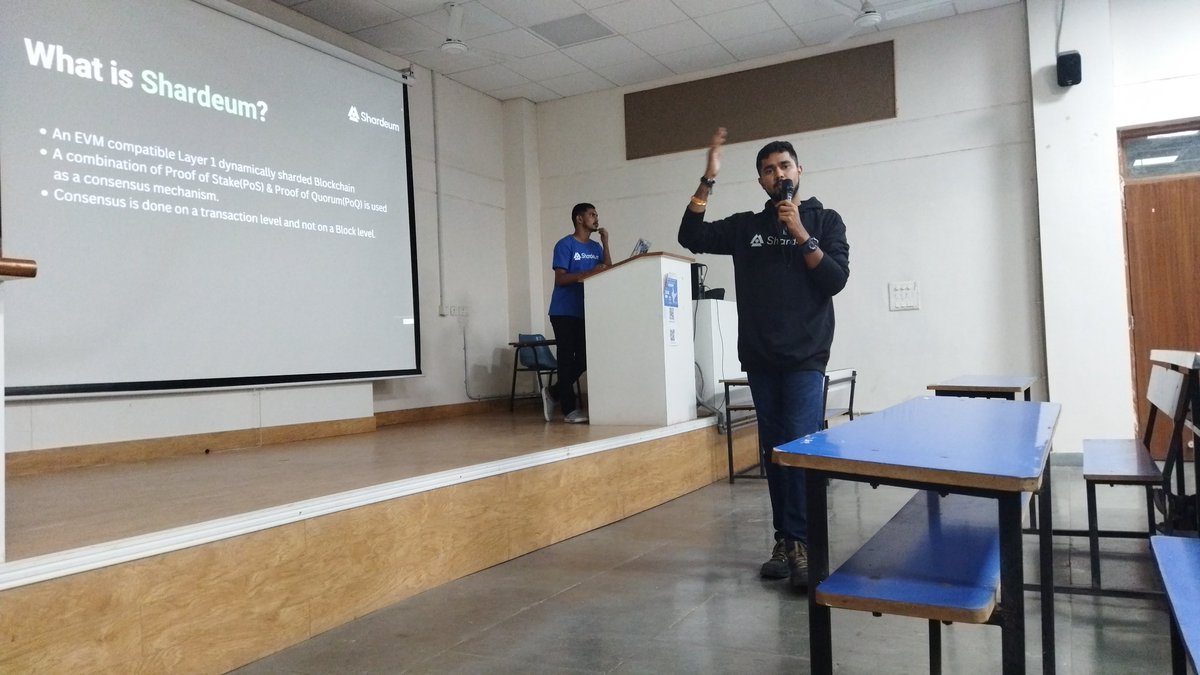 UjjwalModak16's tweet photo. Thrilled to join the captivating Web3 workshop by Shardeum at NIAMT Ranchi! Valuable insights from @ChiragRavishankar. Thanks, @TheSuranaverse! 🚀✨ https://t.co/KkoBRbkjU9