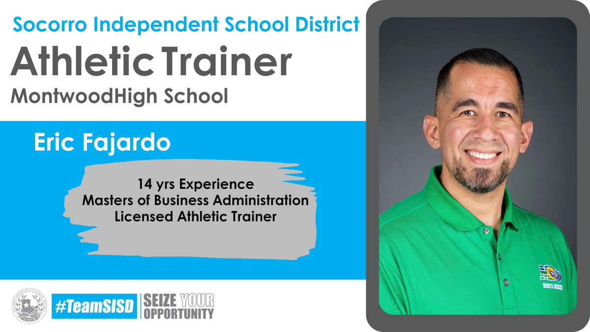 Christopher Lopez (@clopez_at) on Twitter photo Meet your Athletic Trainer Mondays! Mr. Eric Fajardo <a href="/EFajardo_MHS/">Eric Fajardo, MBA, LAT</a> <a href="/RAMS_sportsmed/">Montwood Sports Medicine🐏⚕️</a> Meet your Athletic Trainer Mondays! Mr. Eric Fajardo <a href="/EFajardo_MHS/">Eric Fajardo, MBA, LAT</a> <a href="/RAMS_sportsmed/">Montwood Sports Medicine🐏⚕️</a>