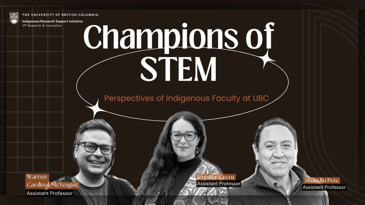 ubcirsi's tweet photo. This fall, we sat down with three Indigenous Scholars in STEM at UBC to showcase and celebrate their contributions and gain their perspectives on Indigenous-led research in STEM. 

Follow our website for more on this and upcoming campaigns: https://t.co/i04XL4c5b7 https://t.co/i29BJPiNGg