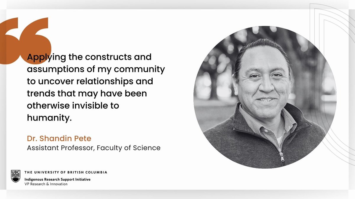 This fall, we sat down with three Indigenous Scholars in STEM at UBC to showcase and celebrate their contributions and gain their perspectives on Indigenous-led research in STEM. 

Follow our website for more on this and upcoming campaigns: irsi.ubc.ca