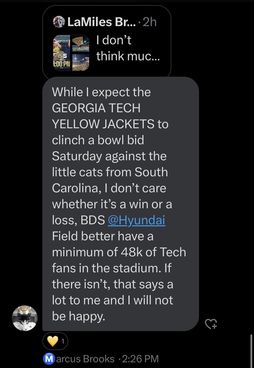 PatienceSatty's tweet photo. You hear these parents, you hear these players, you hear the coaches,etc.

IT IS TIME TO TAKE A STAND AND SHOW GEORGIA TECH THAT THEY STILL HAVE THE SUPPORT AND ENCOURAGEMENT FROM US AS FANS!!

Please consider buying a ticket, bring the fam out, and cheer on the white and gold.🐝 https://t.co/pb1VLzAlGk