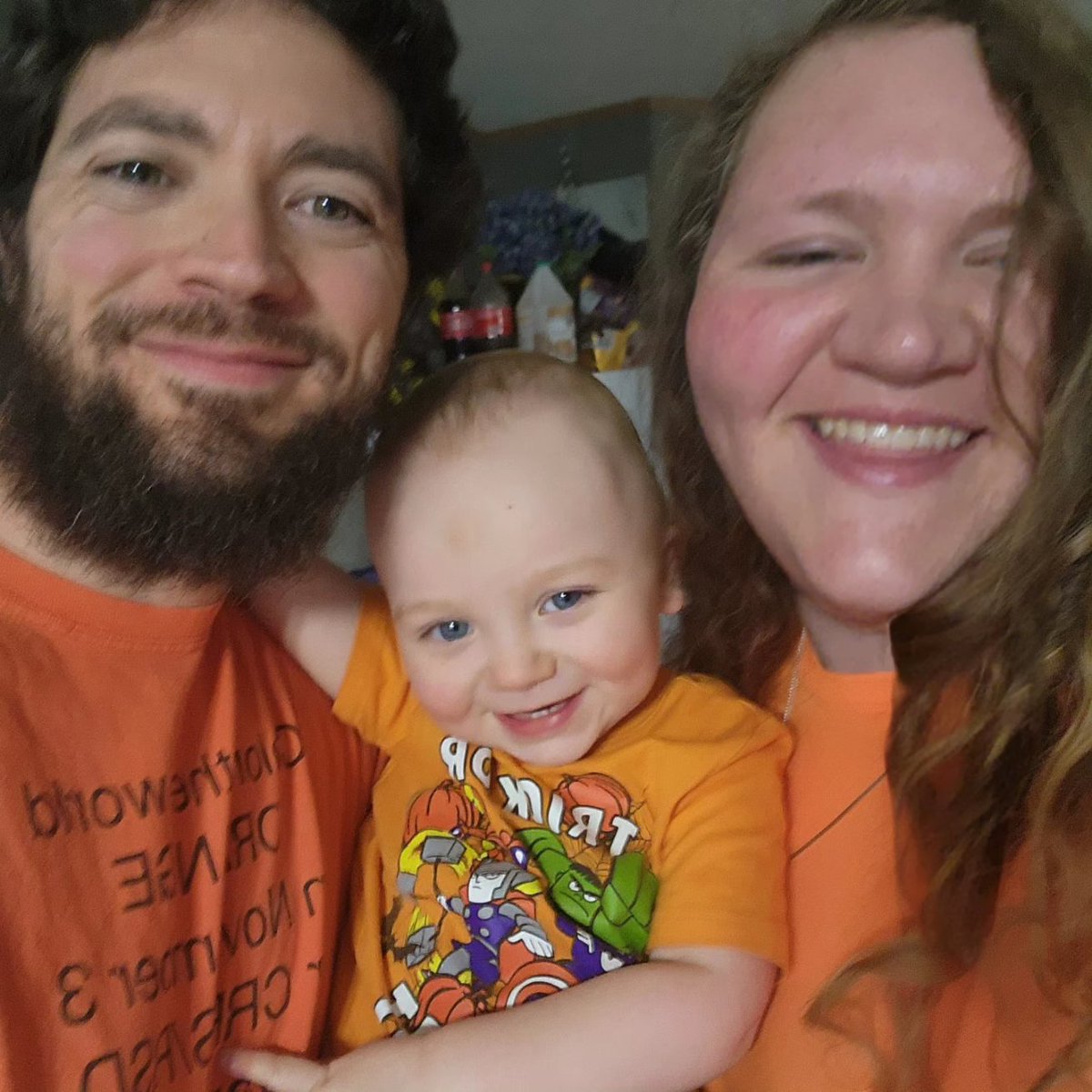 We wore our orange today for me  #CRPSORANGEDAY #crpsorangeday2023 #colortheworldorangeday10years #crpsawareness #rsdawareness #complexregionalpainsyndrome #reflexsympatheticdystrophy