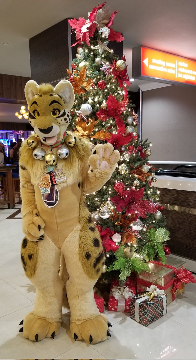 darkjaguar01's tweet photo. Xmas theme at con hotel and I found inflatables first time at con. https://t.co/KAYCPHEFHk