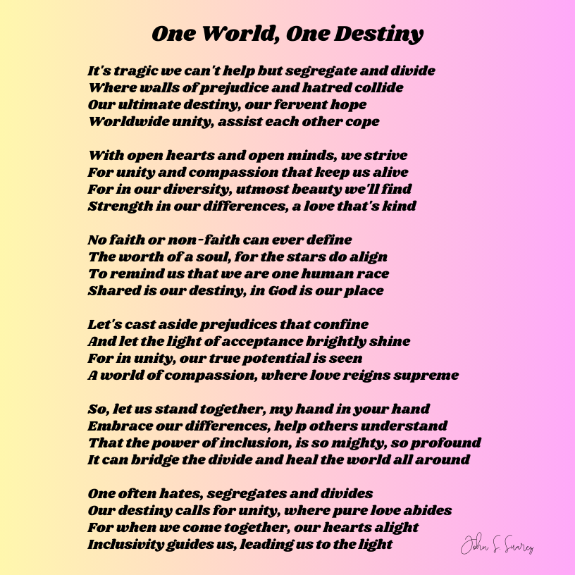 johnsuarez's tweet photo. In truth, it is only our oneness with each other, are we one with God. https://t.co/ZZcT1QMDbj