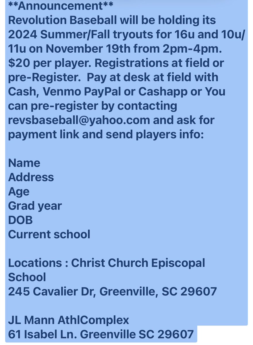 Revolution Baseball tweet media