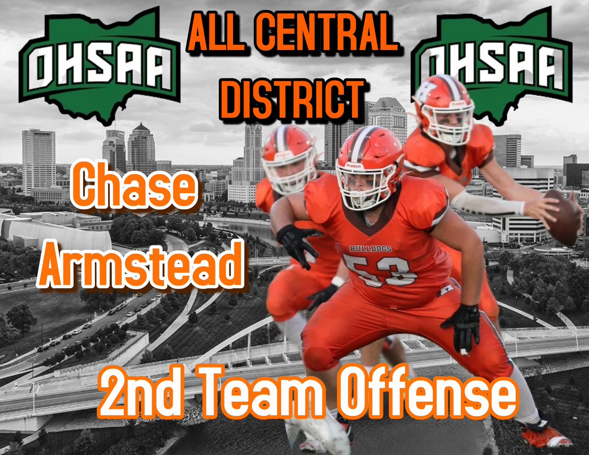 HEATHHSFOOTBALL's tweet photo. Congratulations to our 2nd team All Central District players; Conner Toomey, Chase Armstead, and Tannar Patterson! #itsagreatdaytobeabulldog #FOURward @ConnerToomey1 @its_chasetho @TanPatt0327 https://t.co/zkfPcAfkHA
