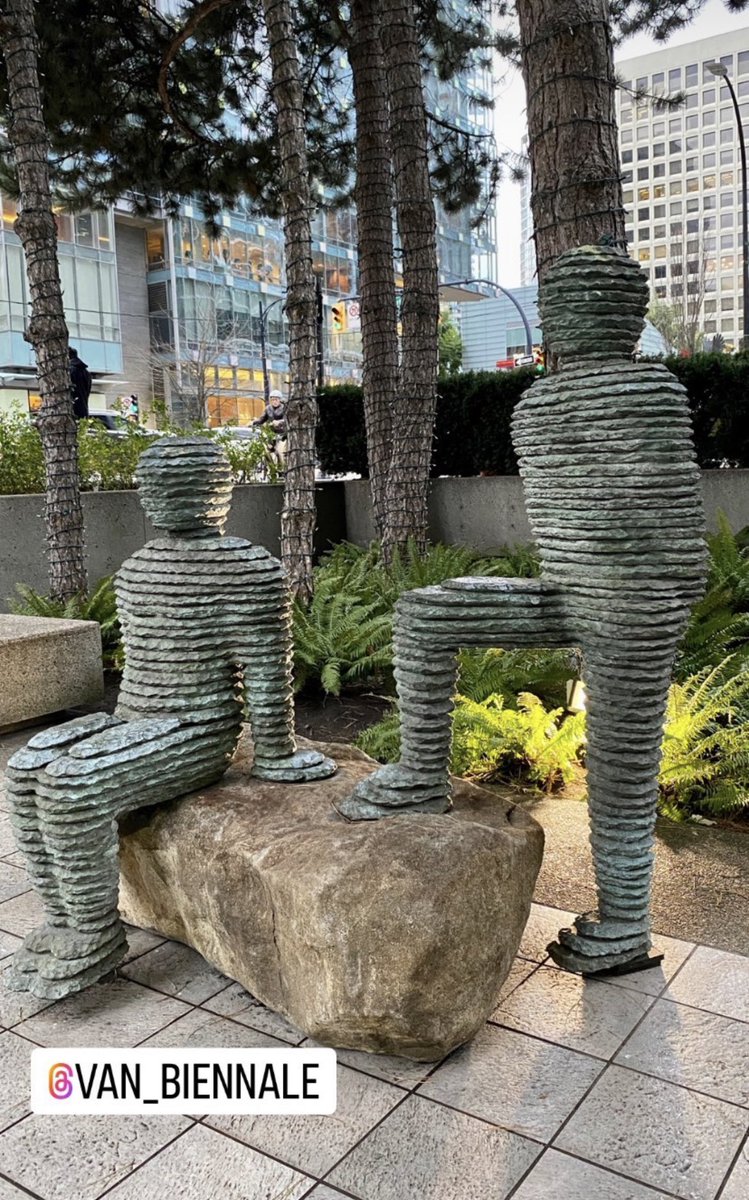 Van_Biennale's tweet photo. Art in the city! We love working with other orgs to place #publicart! 👍

#placemaking 

Artist: @boazvaadia 
Artwork: AMMIEL AND AMARYAHU 
Location: Arthur Erickson Place (1075 W Georgia Street), Vancouver

Collaborators: @collierscanada, @downtownvan 

📸: pammcphail/IG https://t.co/dydB72H6sv