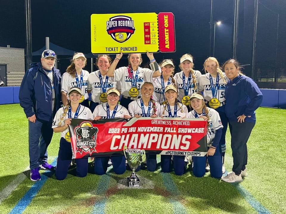 Congrats to the Waves 18U National team on winning the <a href="/PG_Softball/">Perfect Game Softball</a> November KC Showcase! The team finished 6-1! Great way to wrap up the fall! #makewaves
