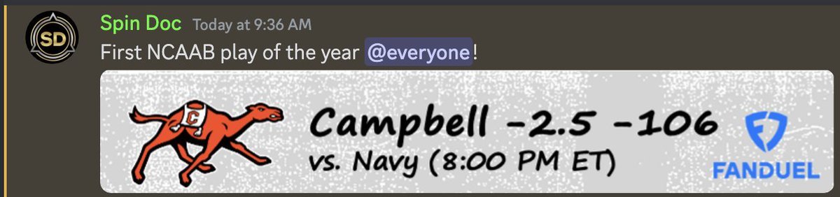 💰SPACES ALERT💰

‼️YES‼️ <a href="/REast_Eazy/">Rex</a> and I WILL be back this #CollegeBasketball season with our daily🎙️Spaces to give 💎FREE💎 CBB plays &amp; analysis!

None tonight w/ season opener &amp; MNF happening but we'll be BACK later this week. Stay tuned!🎙️

For the season opener, here's a