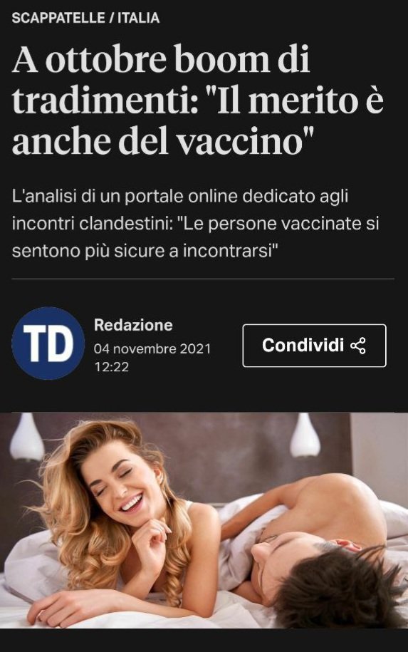 _cieloitalia's tweet photo. #Eccerto quella nostalgia di essere inoculati 😂😂
Non sanno più come fare la pubblicità al vaccino.
Sicuramente una serie di sfigati ci crederà e sentendosi sicuro potrà finalmente tradire 😂 https://t.co/r8yJJu2cUJ