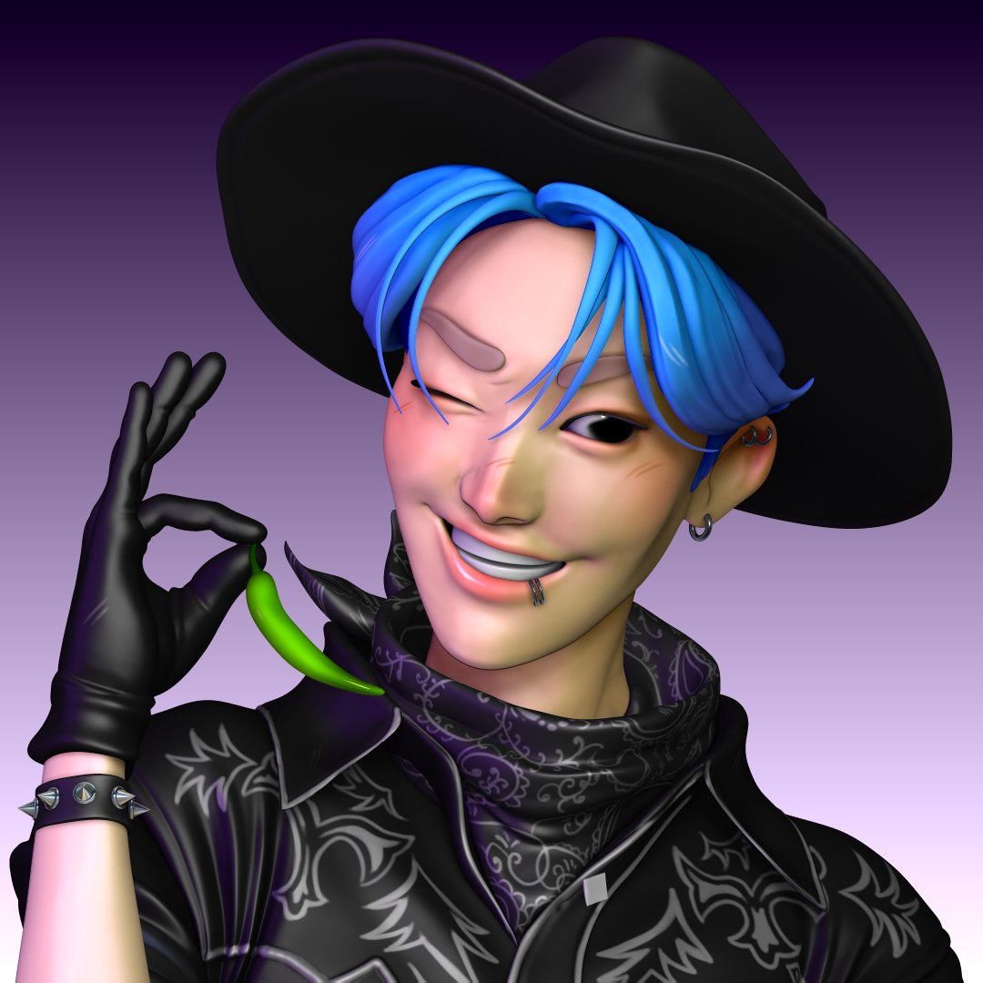 「the same funky little cowboy in three di」|Fer 🥂| BROKE THE WALLのイラスト