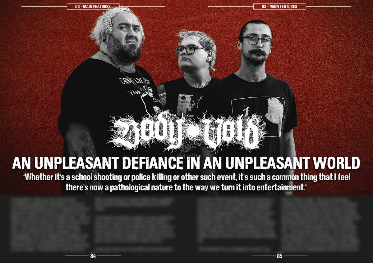 Distorted_Mag's tweet photo. In our brand new digital issue, we sit down with @bodyvoid to dissect their disgusting new album 'Atrocity Machine' and more. Read our feature via our Patreon!
🤘

@ProstheticRcds

#bodyvoid #distortedsoundmagazine https://t.co/jQldY6I1eJ