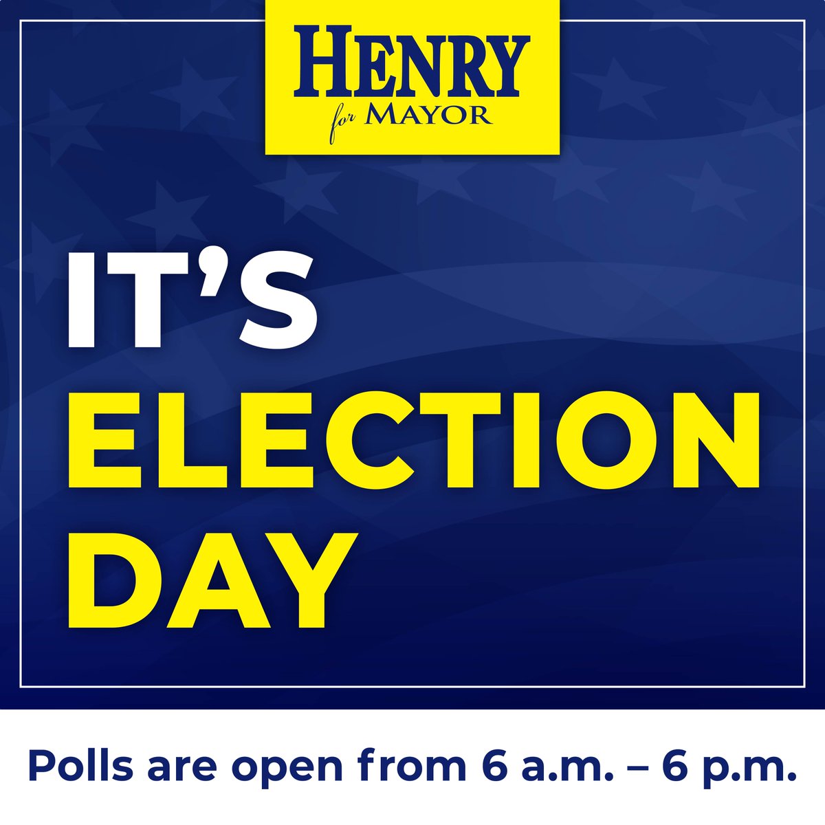 TomHenry4Mayor's tweet photo. Don't miss your chance to shape the future! Make your voice heard by voting today! #henryformayor #fortwayne #ElectionDay https://t.co/2OofQZ0tf9