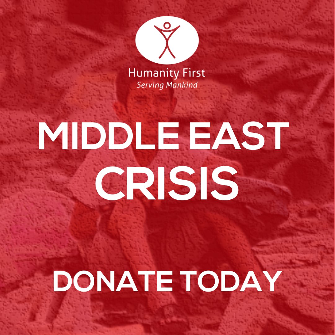 HFUSA's tweet photo. Donate Today for Humanity First’s Middle East Crisis Appeal 

https://t.co/hnHgcGDJGj

Humanity First has been working for the world’s poorest and most vulnerable (including in the Middle East) for over 25 years. As relief initiatives set out to reach the region, Humanity First USA stands ready to provide support.

We are a global humanitarian organization and help victims in time of need without regard to color, race or religion. We drive our campaign in that spirit, but we also carefully assess and prioritize the need.

Tens of thousands of people across Gaza, Israel and the wider region are the victims of  devastating loss, trauma and overwhelming need. The situation continues to worsen daily. 

Our Middle East Crisis Appeal is focusing on providing humanitarian assistance to the victims in Palestine. 

By donating today, you can support our humanitarian efforts in the region. We already have trusted partners on the ground who are responding with medical relief, food, shelter and sanitation where the needs are extremely urgent and critical.