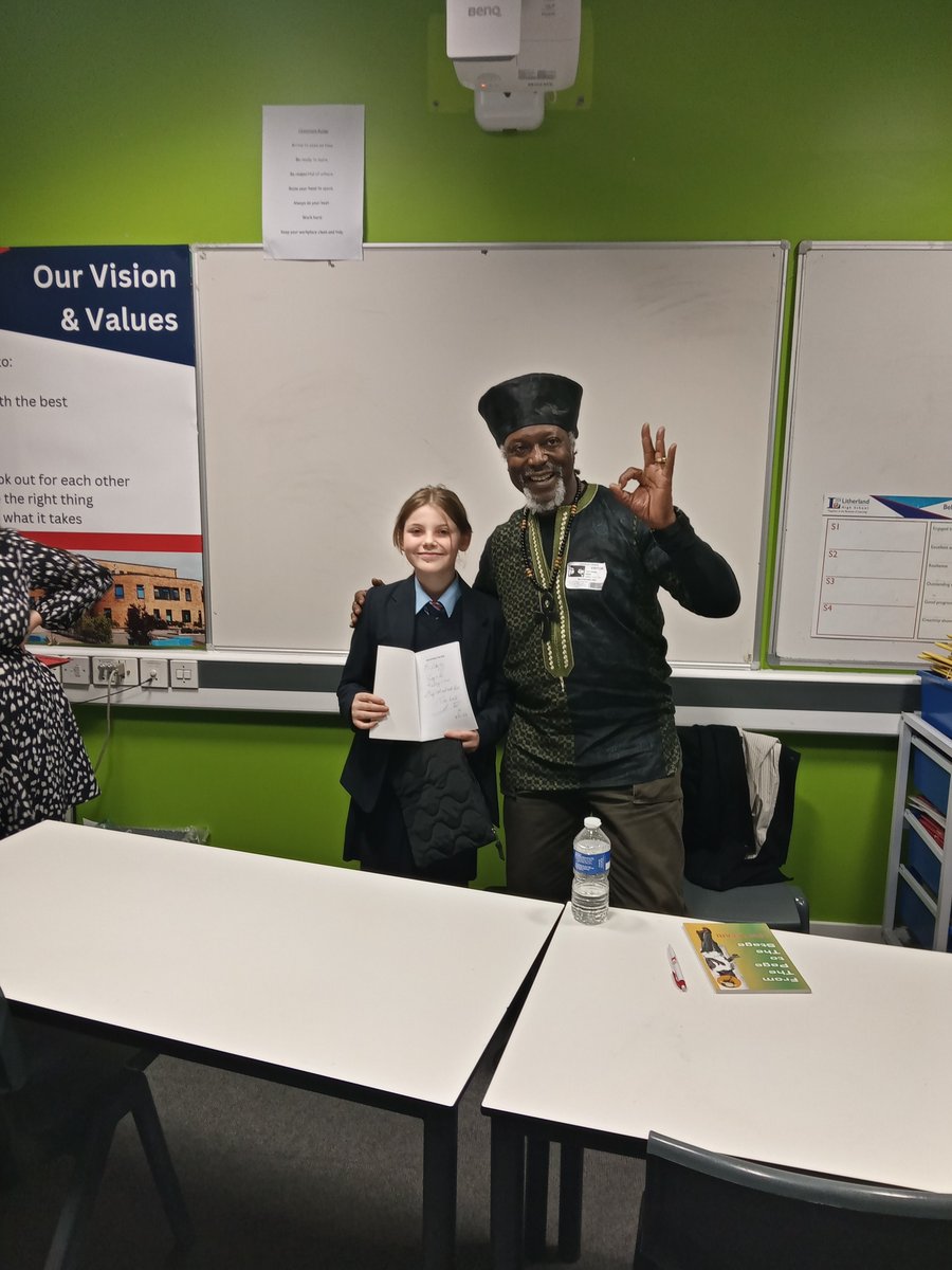 LHSMcFarlane's tweet photo. Students enjoyed an amazing visit by performance poet @LeviTafariPoet and took part in a poetry workshop afterwards. With thanks to Anne and Ali @Ykids_Charity &amp; @KingsleyandCo_ https://t.co/GbkofVWbTe