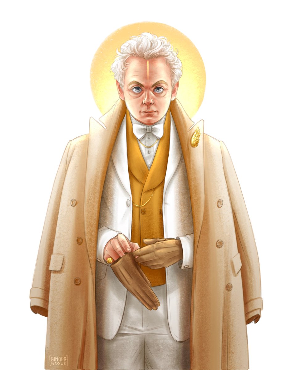 gingerhaole's tweet photo. Archangel #Aziraphale is not here to play games.
#GoodOmensFanArt https://t.co/DCZZDK7SpI