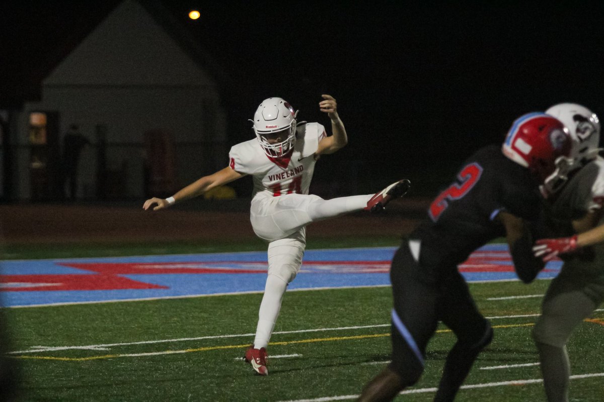 collin_Graiff's tweet photo. This is my second year being selected as a All-Conference Punter and I couldn’t be happier. I truly wouldn’t have been able to get where I have without the support of my coaches and teammates. So to all of you, thank you so much. Vineland strong!🔥🏈❤️‍🔥 @VinelandFB https://t.co/aNc2G0REkd