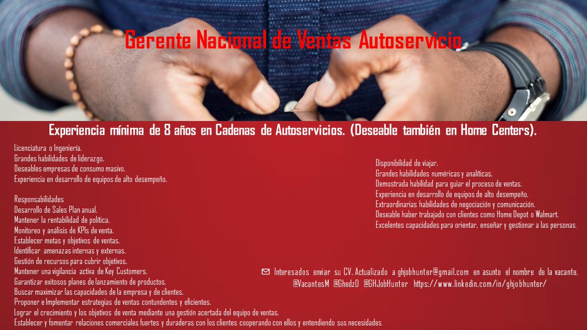 GhedzD's tweet photo. Gerente Nacional de Ventas Autoservicio 
.
 .
 .
 #VacantesM #ghjobhunter #monterrey #méxico #OpenToWork #psicologíapositiva #redessociales #empleo #recursoshumanosmexico #trabajosihay #oportunidadlaboral #liderazgo #trabajo #autoservicio #jorbadalaboral #ventas https://t.co/RN8sXEIxyK