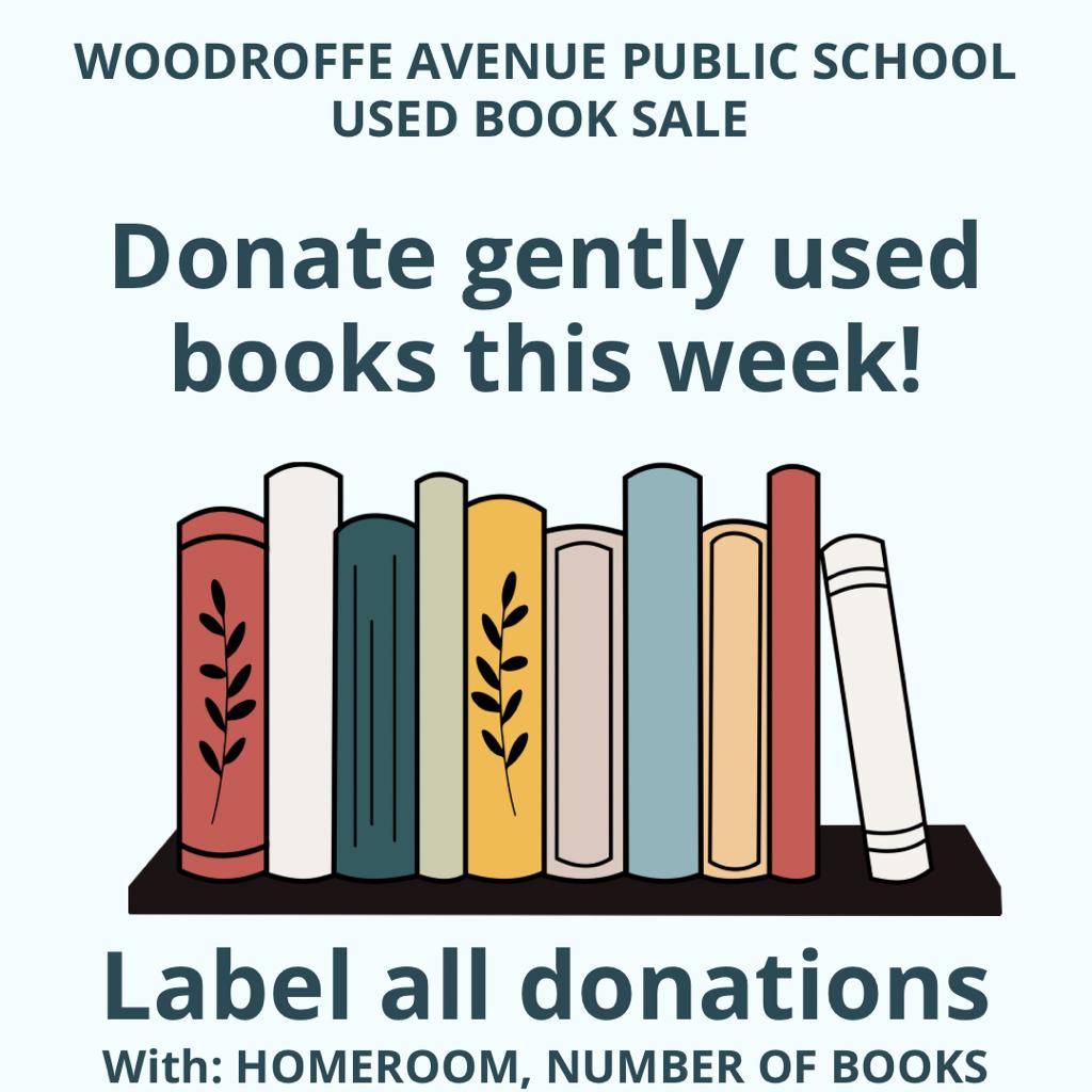 WPS_Council's tweet photo. 📚✨ Accepting gently used books! Drop off at school by the stage, label your donations, and join our Classroom contest. Let's make an impact! 🏫📦🏁📖 #BookDonations #ReadingIsMagic #TogetherWeMakeADifference #SupportOurSchool 📚📚📚 https://t.co/bUGfSNiQnt