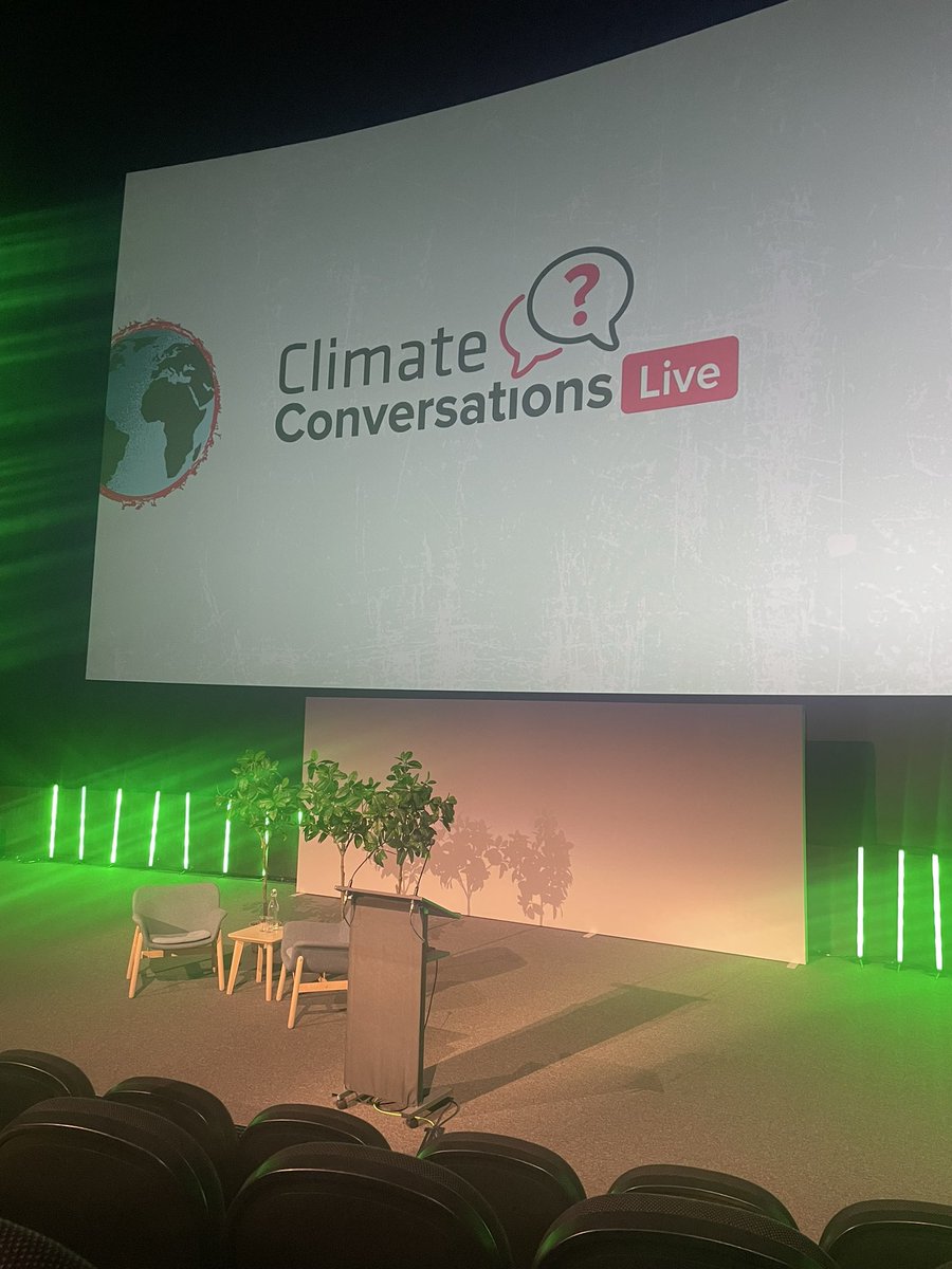 All set for the Climate Conversations at the IMAX hosted by the university of Strathclyde on Scotland’s Climate Action policy #climateconversations