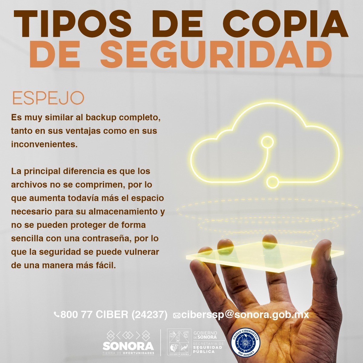 cibersonora's tweet image. 📌Por una cultura de prevención de #ciberseguridad, te recordamos que hoy es #BackUpMonday. 

🛑 Protege tu información❗

#CiberSeguridadSonora 
#InternetSeguro