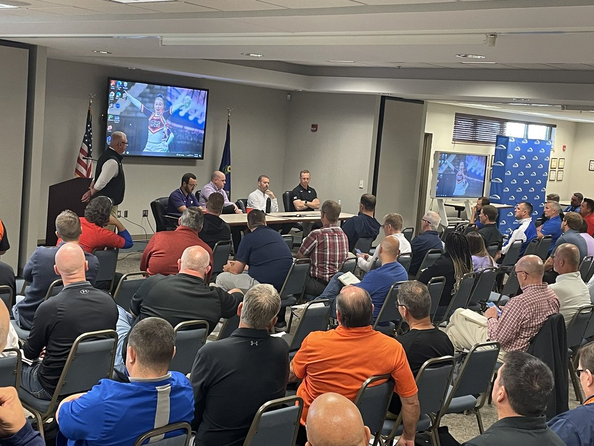 KSHSAA's tweet image. Thank you @kstatesports for sending personnel for the @KIAAAks Q and A. #FallWorkshop