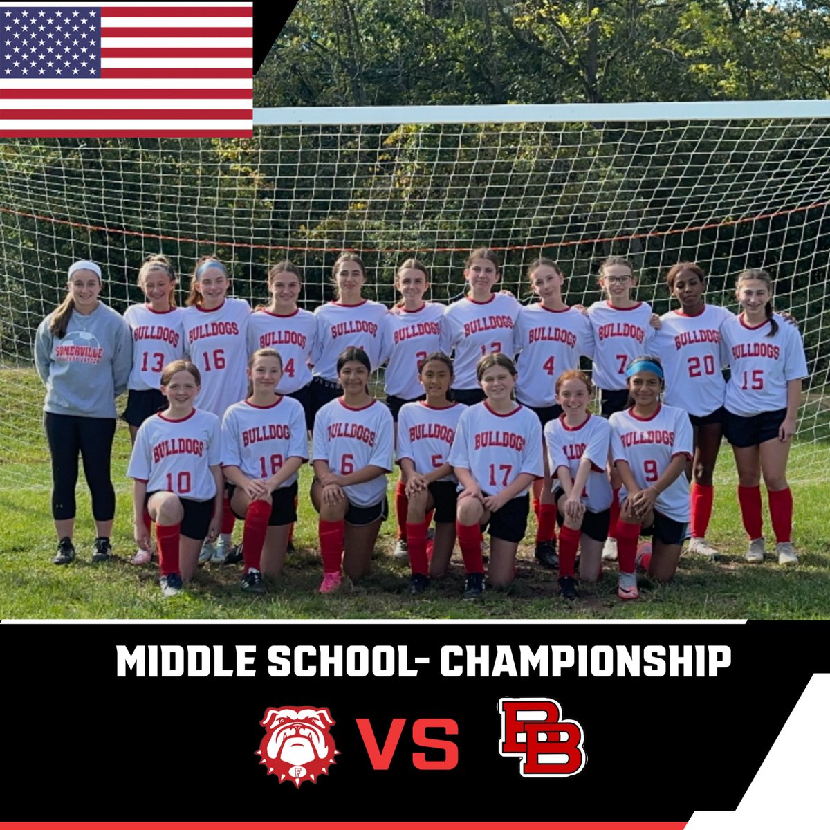 VillePioneers's tweet photo. ⚽️MS GIRLS SOCCER-CHAMPIONSHIP
🇺🇸 SOMERVILLE MS 🆚 COMMUNITY MS
📍BOUND BROOK HIGH SCHOOL
⏲️4:00 PM
@TheVilleSMS 
@somervillenjschools https://t.co/7Kwb1PU8Wp
